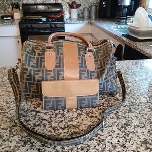 Vintage Fendi Boston Bag W/ matching Wallet